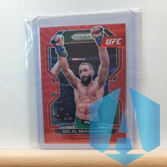 2022 Panini Prizm UFC Belal Muhammad base RUBY WAVE Prizm card # 119